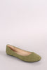 Suede Round Toe Ballet Flat