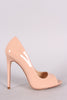 Liliana Glossy Peep Toe Stiletto Pump
