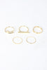 Delicate Arrow Bar Ring Set