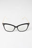 Clear Lense Slight Cat Eye Sunglasses