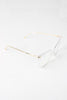 Clear Lense Slight Cat Eye Sunglasses