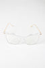Clear Lense Slight Cat Eye Sunglasses
